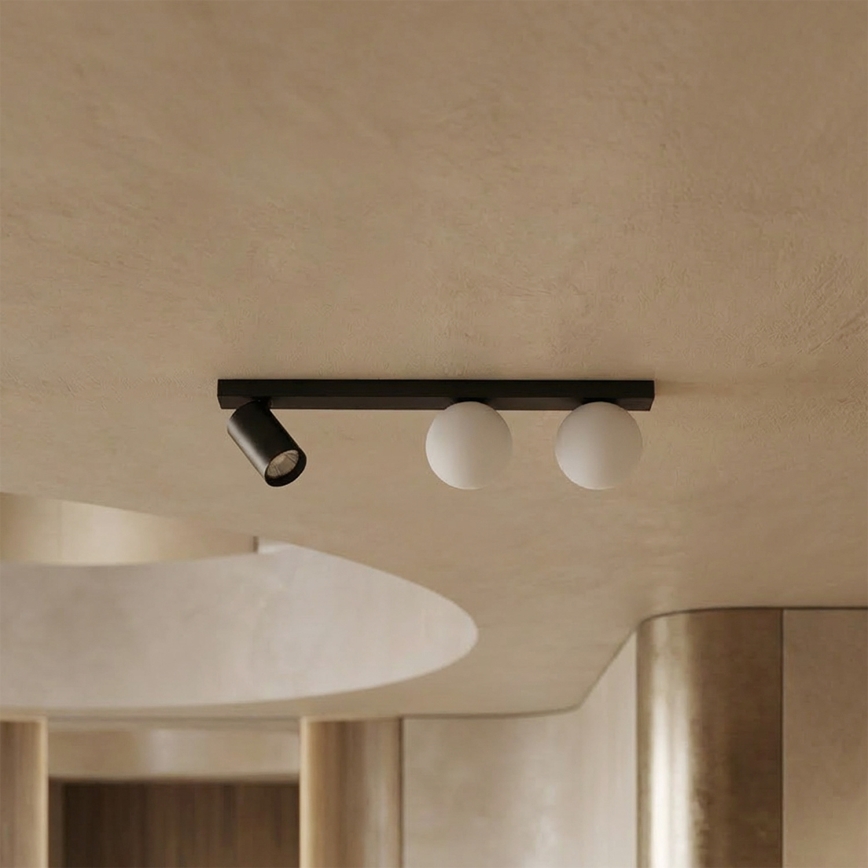 Brilagi - Точково осветително тяло SELE BALL 1xGU10/30W/230V + 2xG9/10W черно