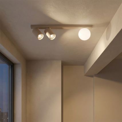Brilagi - Точково осветително тяло SELE BALL 2xGU10/30W/230V + 1xG9/10W бежово