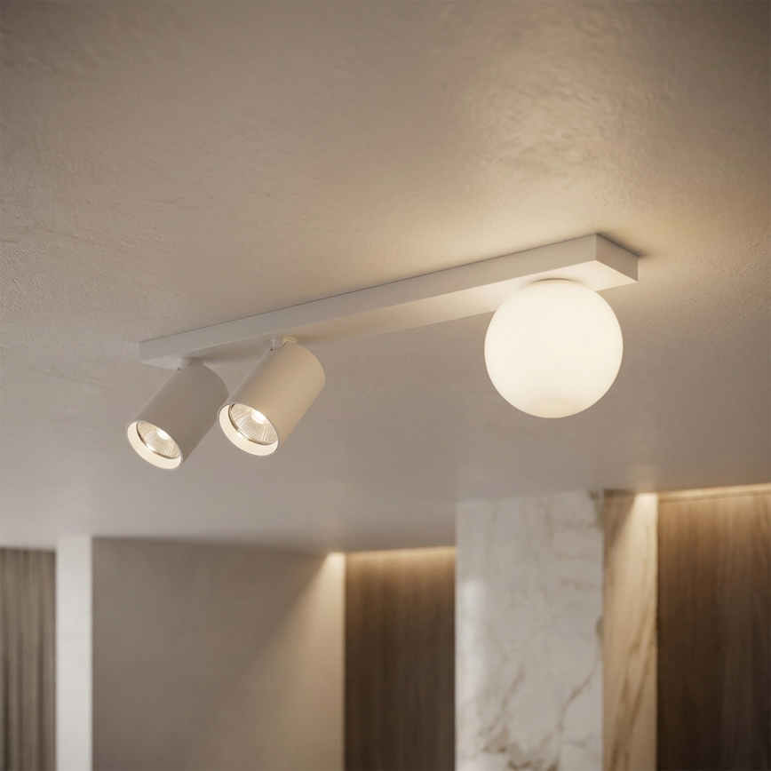 Brilagi - Точково осветително тяло SELE BALL 2xGU10/30W/230V + 1xG9/10W бяло