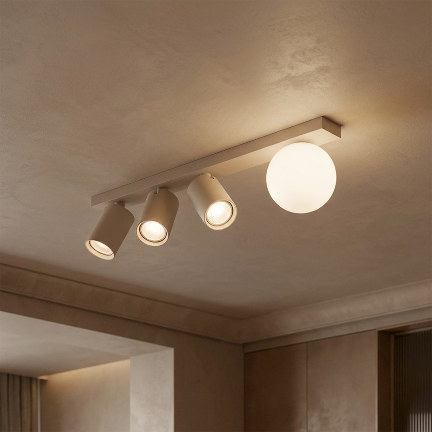 Brilagi - Точково осветително тяло SELE BALL 3xGU10/30W/230V + 1xG9/10W бежово