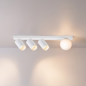 Brilagi - Точково осветително тяло SELE BALL 3xGU10/30W/230V + 1xG9/10W бяло