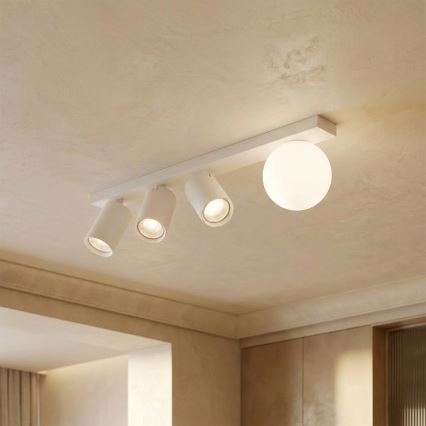 Brilagi - Точково осветително тяло SELE BALL 3xGU10/30W/230V + 1xG9/10W бяло
