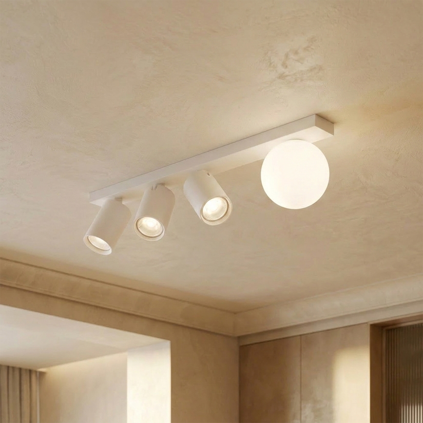 Brilagi - Точково осветително тяло SELE BALL 3xGU10/30W/230V + 1xG9/10W бяло