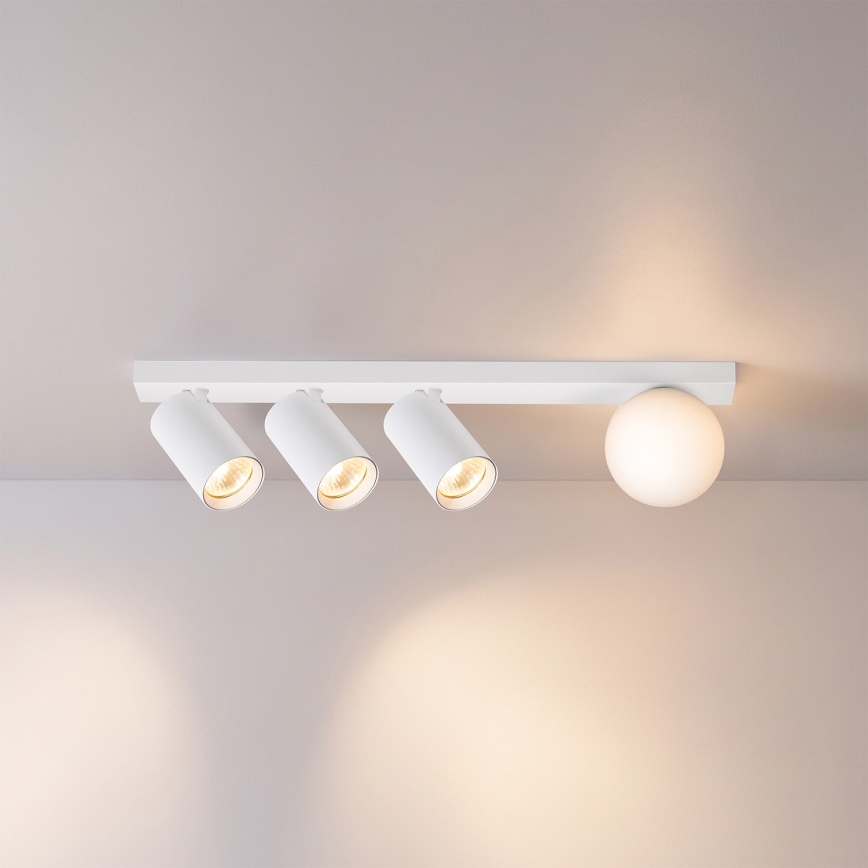 Brilagi - Точково осветително тяло SELE BALL 3xGU10/30W/230V + 1xG9/10W бяло