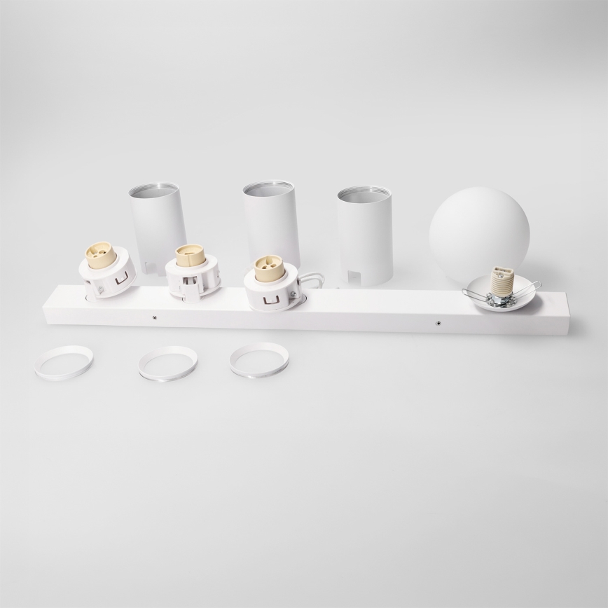 Brilagi - Точково осветително тяло SELE BALL 3xGU10/30W/230V + 1xG9/10W бяло