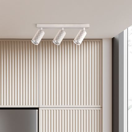 Brilagi - Точково осветително тяло SELE DIAMANT 3xGU10/30W/230V бяло