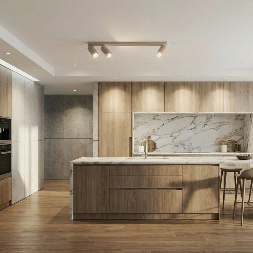 Brilagi - Точково осветително тяло SELE LONG 3xGU10/30W/230V бежово