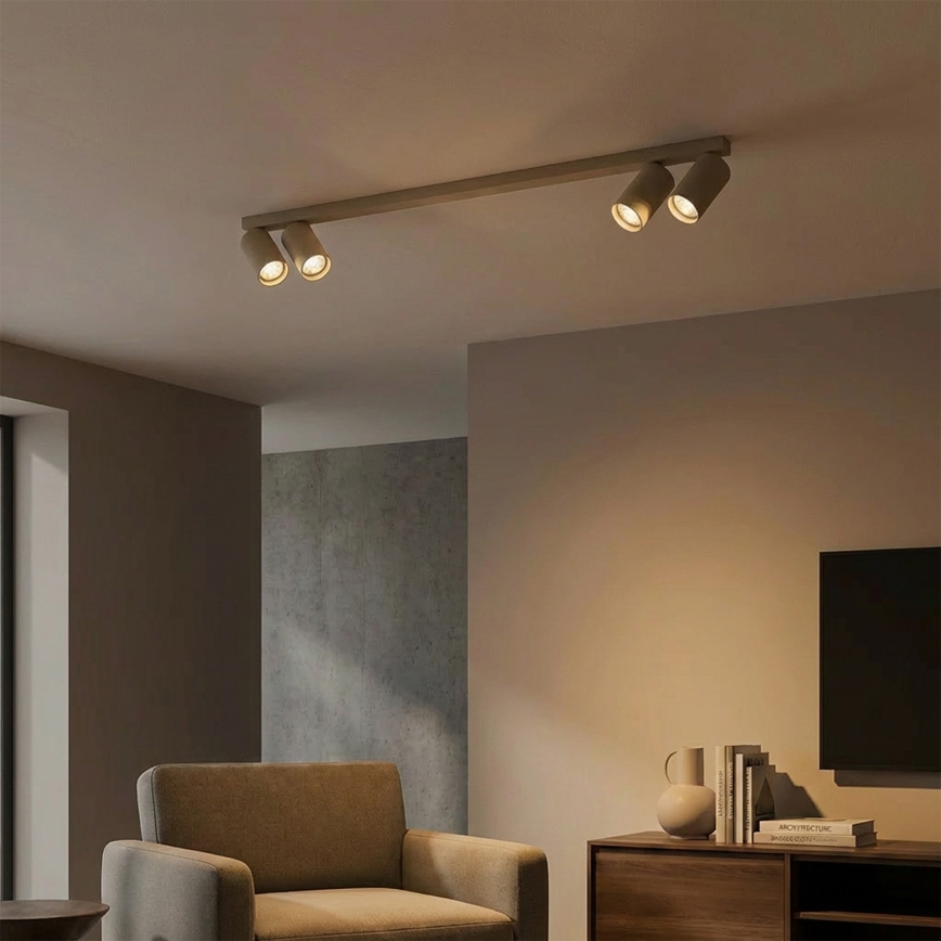 Brilagi - Точково осветително тяло SELE LONG 4xGU10/30W/230V бежово