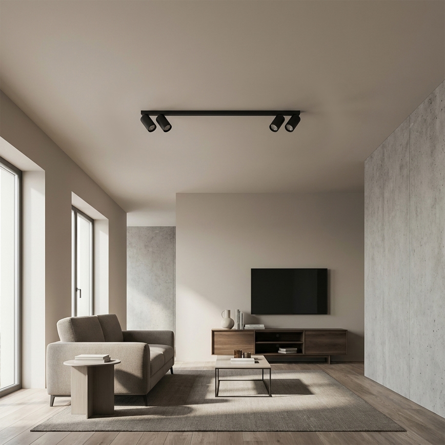 Brilagi - Точково осветително тяло SELE LONG 4xGU10/30W/230V черно
