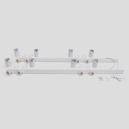 BRILAGI - Точково осветително тяло SELE LONG 8xGU10/30W/230V бяло