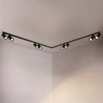 Brilagi - Точково осветително тяло SELE LONG 8xGU10/30W/230V черно