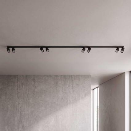 BRILAGI - Точково осветително тяло SELE LONG 8xGU10/30W/230V черно