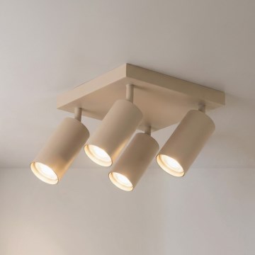 Brilagi - Точково осветително тяло SELE SQUARE 4xGU10/30W/230V бежово
