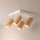 Brilagi - Точково осветително тяло SELE SQUARE 4xGU10/30W/230V, бяло с дъбов декор