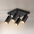 Brilagi - Точково осветително тяло SELE SQUARE 4xGU10/30W/230V черно/златно