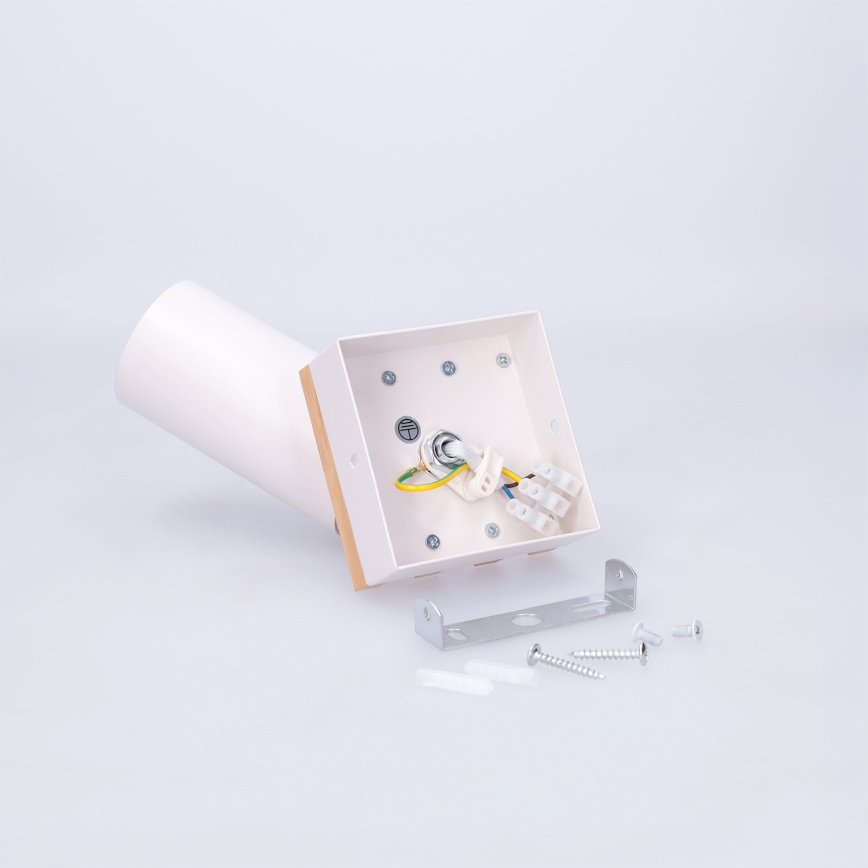 Brilagi - Точково осветително тяло SELE WOOD ACOUSTIC 1xGU10/30W/230V бяло/дърво