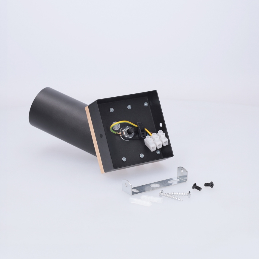 Brilagi - Точково осветително тяло SELE WOOD ACOUSTIC 1xGU10/30W/230V черно/дърво