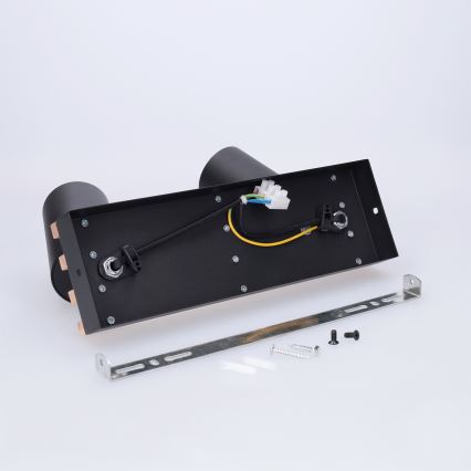 Brilagi - Точково осветително тяло SELE WOOD ACOUSTIC 2xGU10/30W/230V черно/дърво