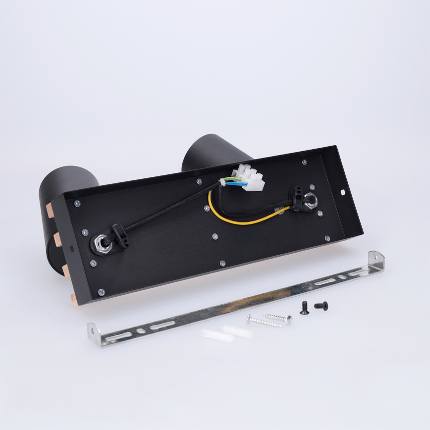 Brilagi - Точково осветително тяло SELE WOOD ACOUSTIC 2xGU10/30W/230V черно/дърво