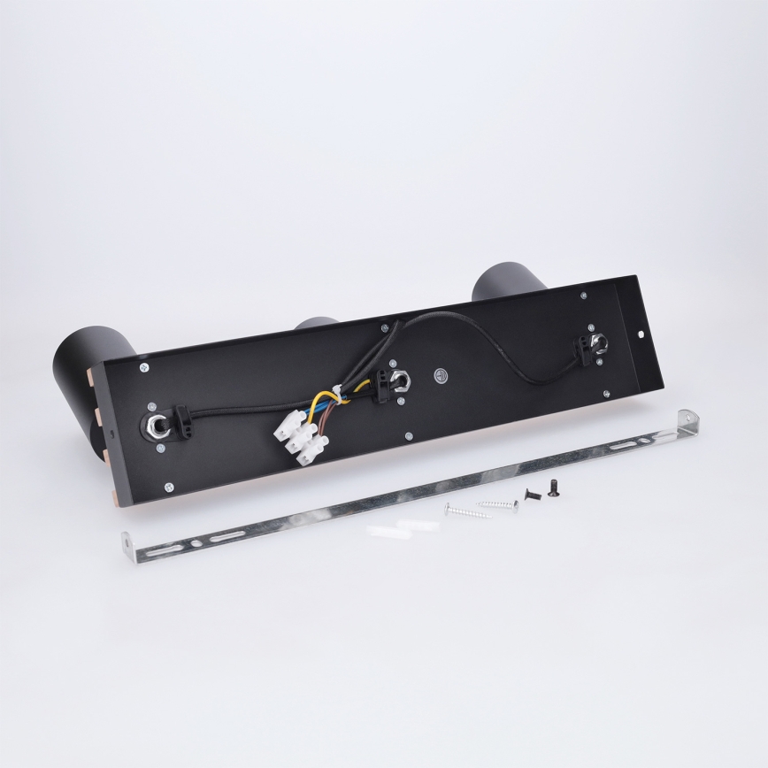Brilagi - Точково осветително тяло SELE WOOD ACOUSTIC 3xGU10/30W/230V черно/дърво