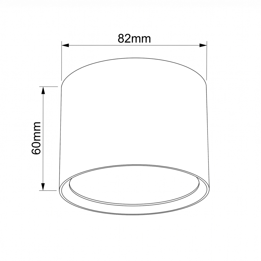 BRILAGI - Точково осветително тяло SMOOTH 1xGX53/15W/230V 60x82 mm бордо