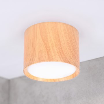 BRILAGI - Точково осветително тяло SMOOTH 1xGX53/15W/230V 60x82 mm декор дъб