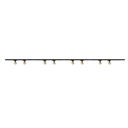 Brilagi - Точково осветително тяло в релсова система HUSKY 8xGU10/10W/230V черно/златисто
