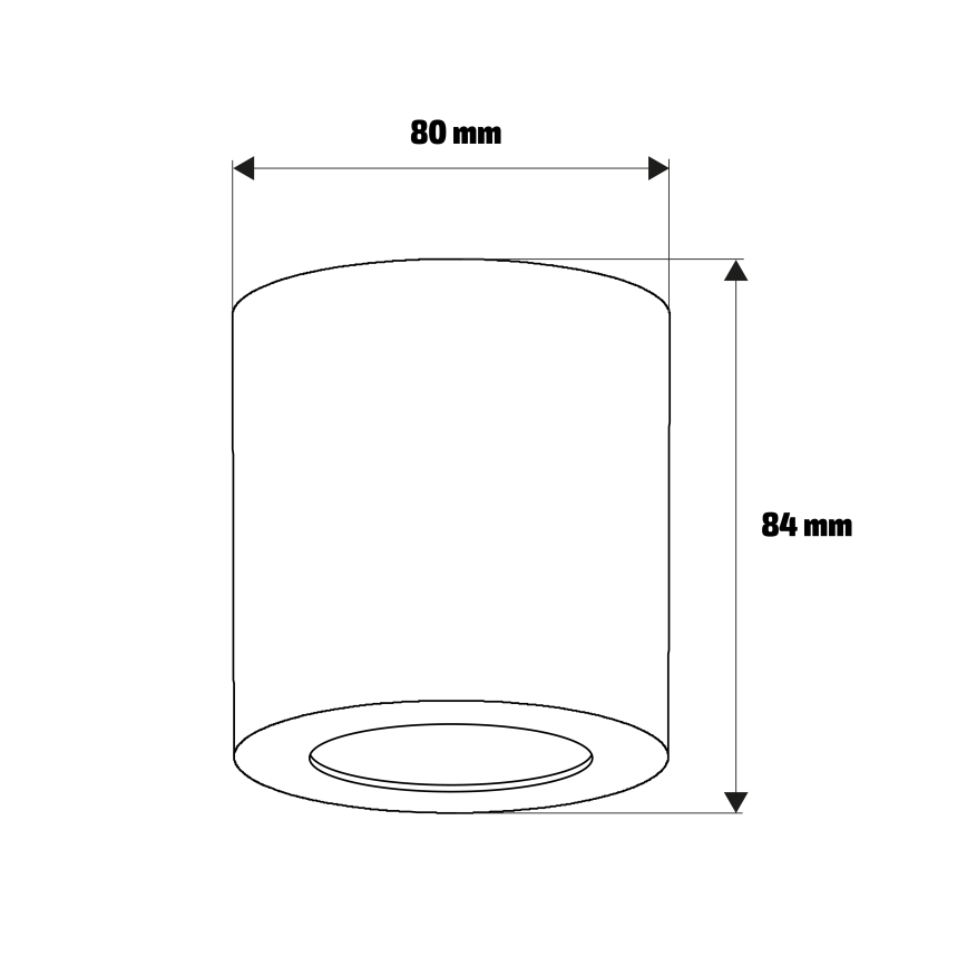 Brilagi - точково осветително тяло за баня MIA 1xGU10/30W/230V 84x80 мм сребрист IP54