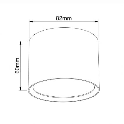 BRILAGI - Точково осветително тяло за баня SMOOTH 1xGX53/15W/230V 60x82 mm в дъбов декор IP54