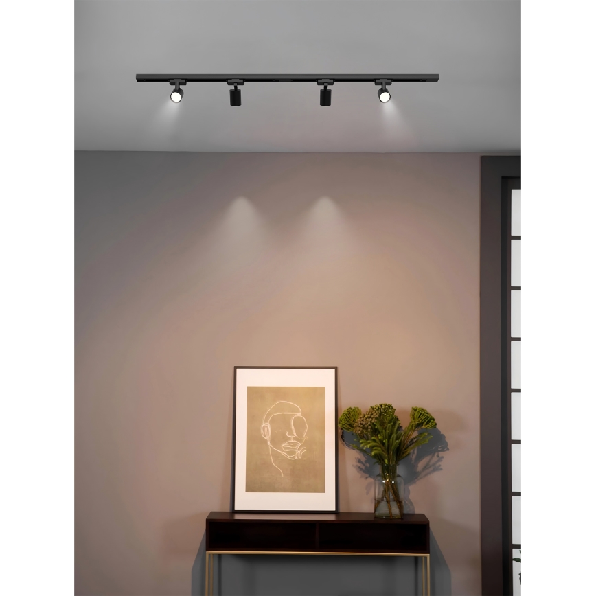 Brilagi - Точково осветително тяло за релсова система HUSKY 4xGU10/10W/230V черно