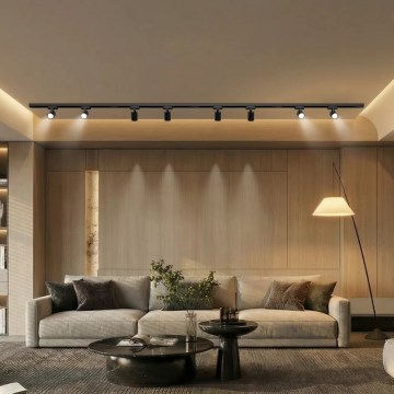 Brilagi - Точково осветително тяло за релсова система HUSKY 8xGU10/10W/230V, черно