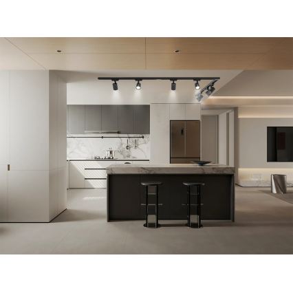 Brilagi - Точково осветително тяло за релсова система HUSKY 8xGU10/10W/230V, черно