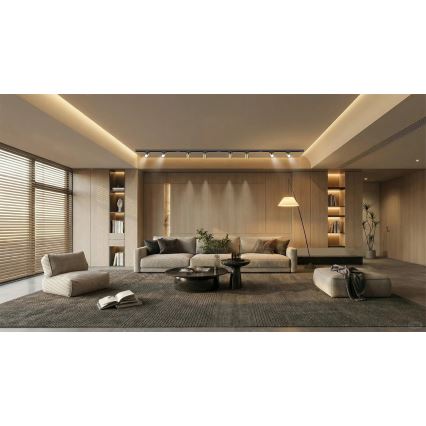 Brilagi - Точково осветително тяло за релсова система HUSKY 8xGU10/10W/230V черно/златно