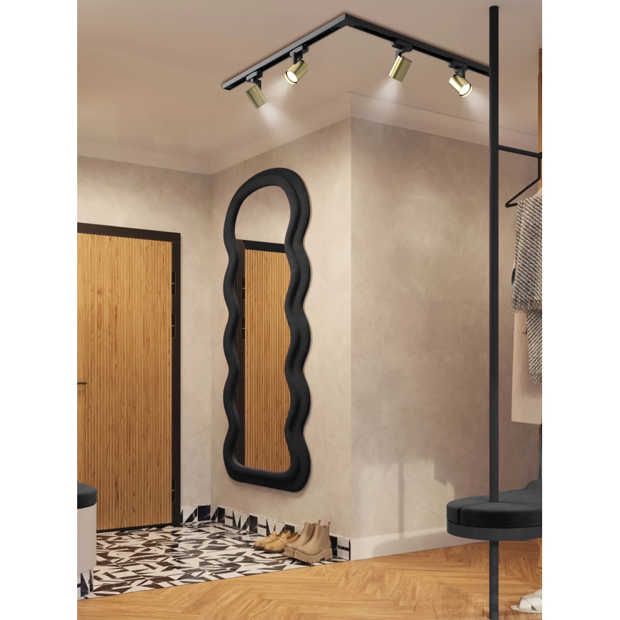 Brilagi - Точково осветително тяло за шинна система HUSKY 4xGU10/10W/230V черно/златно