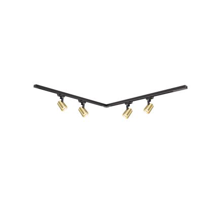 Brilagi - Точково осветително тяло за шинна система HUSKY 4xGU10/10W/230V черно/златно