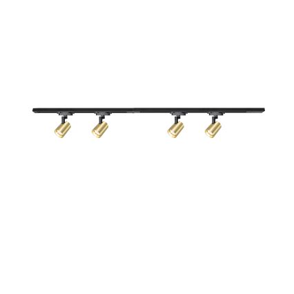 Brilagi - Точково осветително тяло за шинна система HUSKY 4xGU10/10W/230V черно/златно