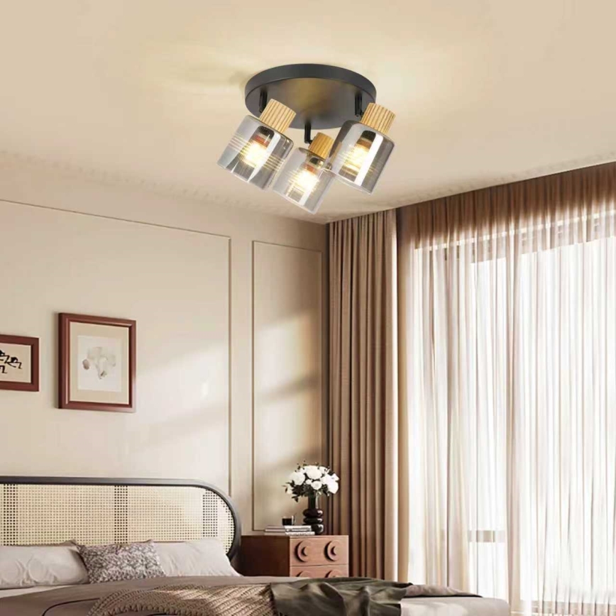 Brilagi - Точково осветително тяло HYGGE 3xE14/15W/230V черно/опушено