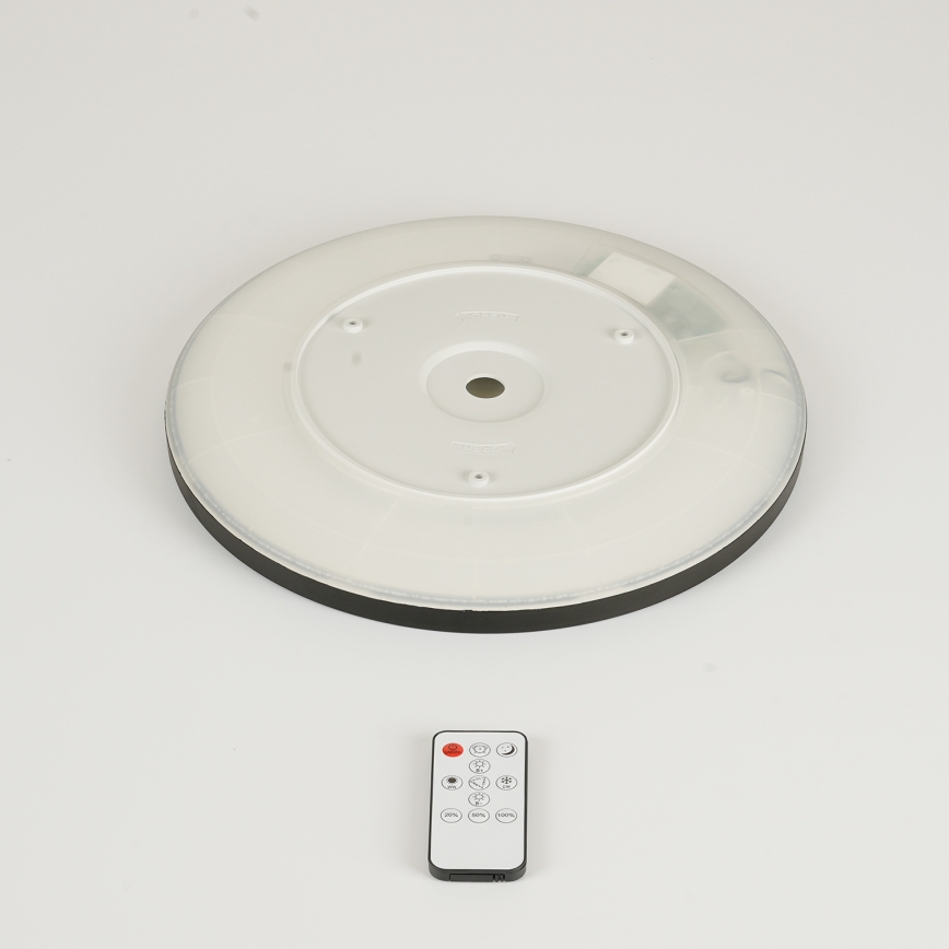 Brilagi - Димируемо LED таванно осветително тяло ULTRA SLIM LED/18W/230V 2700-6500K Ø 30 см черно + дистанционно управление