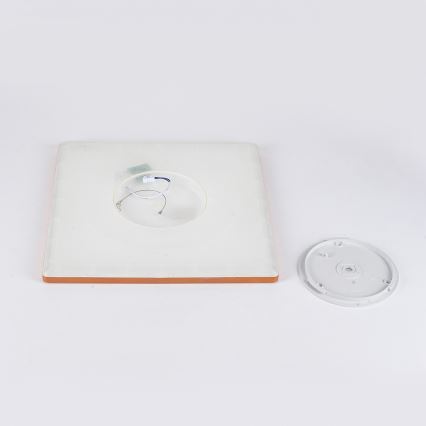 Brilagi - LED таванно осветително тяло за баня ULTRA SLIM LED/24W/230V 42x42 cm розово злато IP54