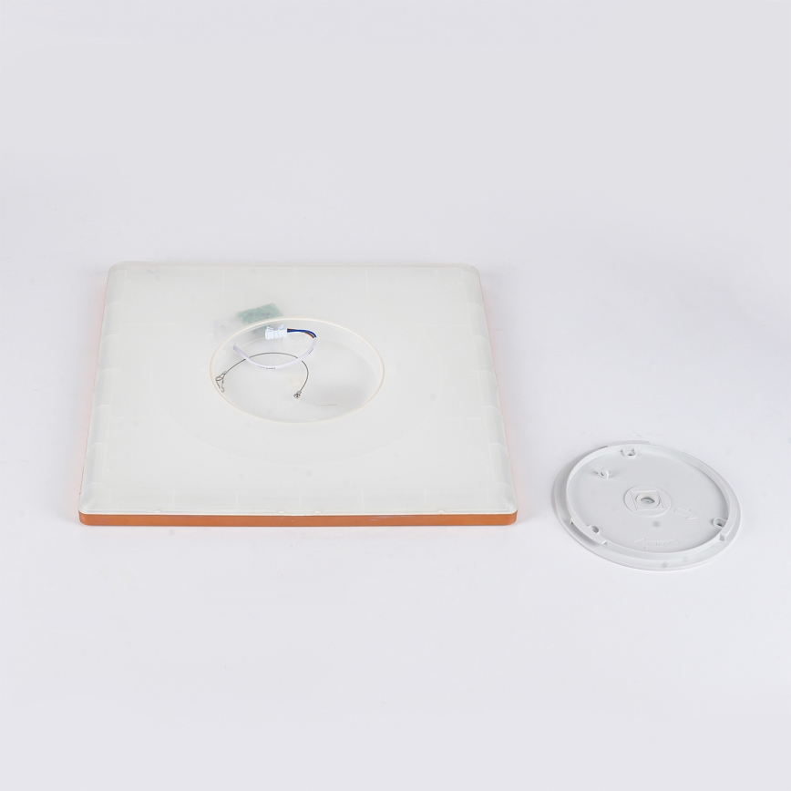 Brilagi - LED таванно осветително тяло за баня ULTRA SLIM LED/24W/230V 42x42 cm розово злато IP54