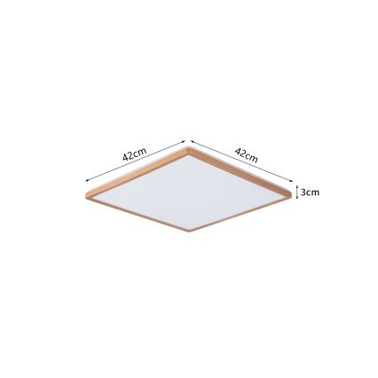 Brilagi - LED таванно осветително тяло за баня ULTRA SLIM LED/24W/230V 42x42 cm розово злато IP54