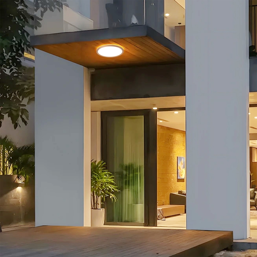 Brilagi - LED таванно осветително тяло за баня ULTRA SLIM LED/12W/230V Ø 22,5 cm розово злато IP54