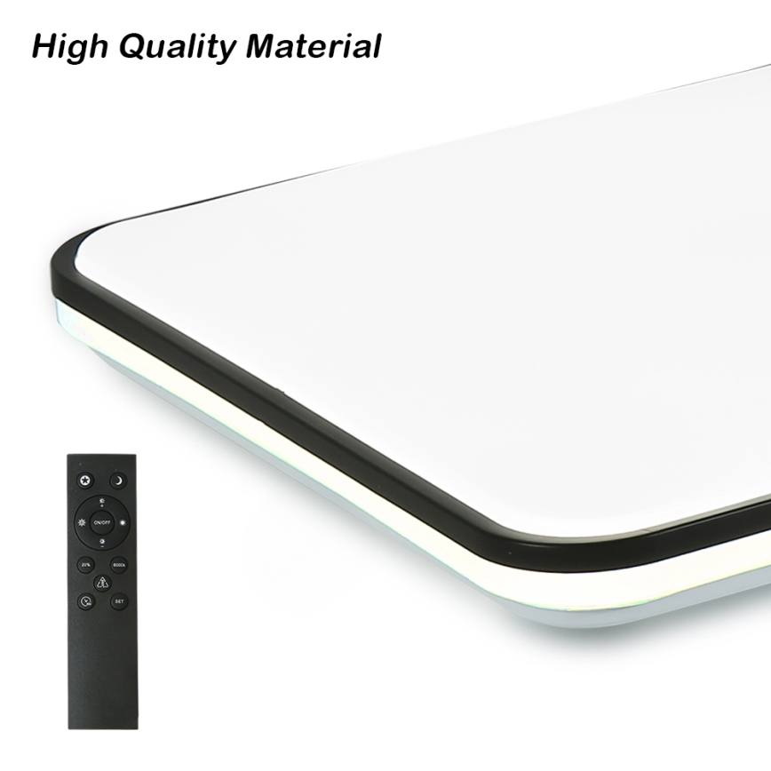 Brilagi - Умно димируемо таванно осветително тяло LED/36W/230V 53x53 cm 3000-6000K Wi-Fi Tuya Beacon + дистанционно управление