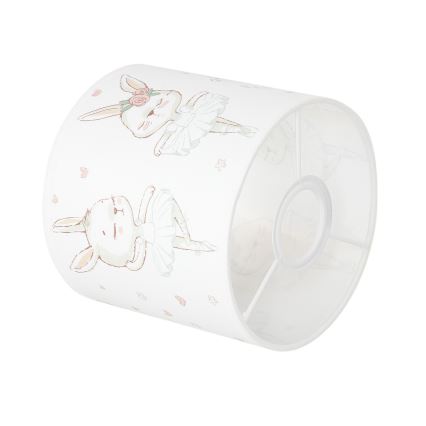 Brilagi - Универсален абажур BOBO E27 диам. 15 см бял/зайчета