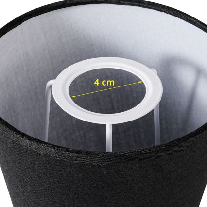 Brilagi - Универсален абажур NUBILA E27 13x9 см черен