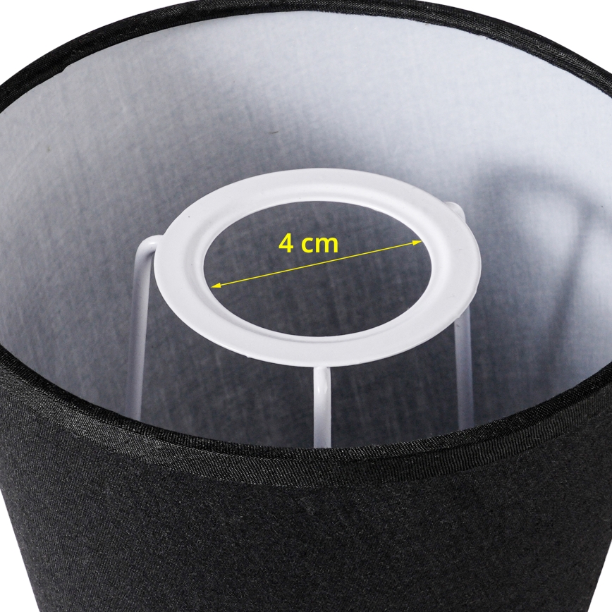 Brilagi - Универсален абажур NUBILA E27 13x9 см черен