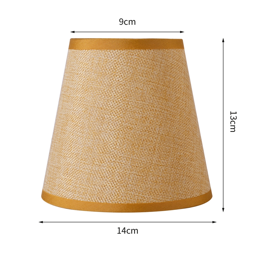 Brilagi - Универсален абажур NUBILA E27 13x9 см светлокафяв