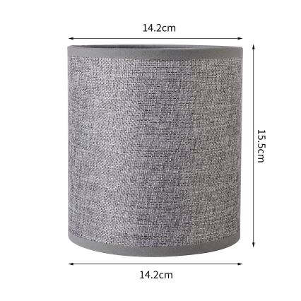 Brilagi - Универсален абажур NUBILA E27 15,5x14 см сив