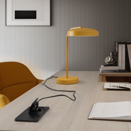 Brilagi - Вградена подова двойна розетка за външна употреба IP55, черна, правоъгълна