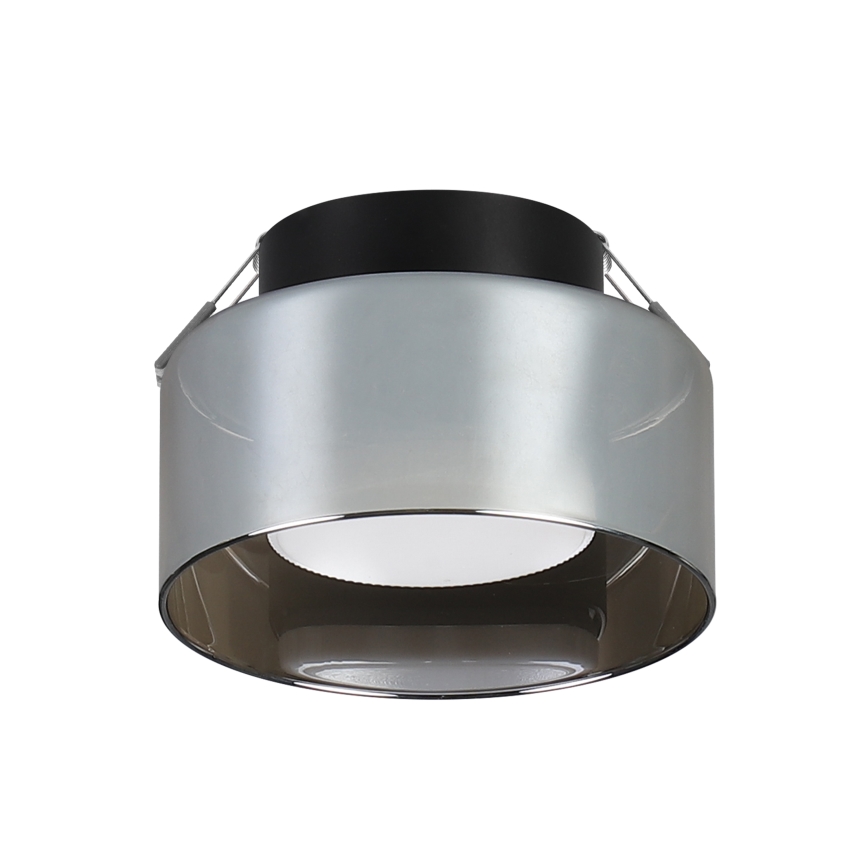 Brilagi - Вградено осветително тяло AURA LUX 1xGX53/30W/230V Ø 13 см черно/опушено